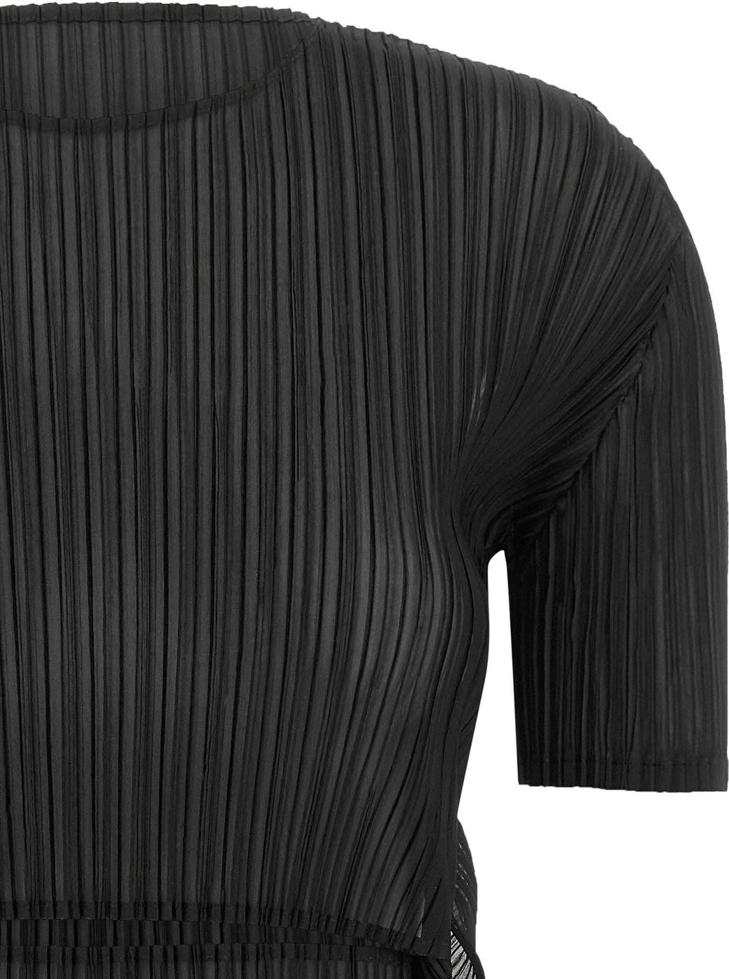 Issey Miyake Black Polyester Pattern Shirt