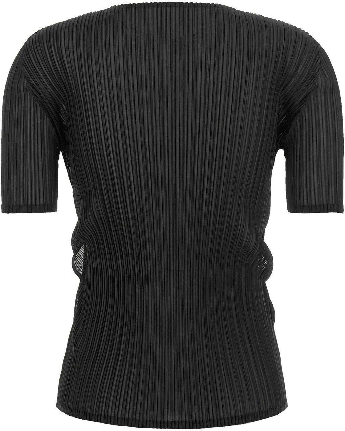 Issey Miyake Black Polyester Pattern Shirt