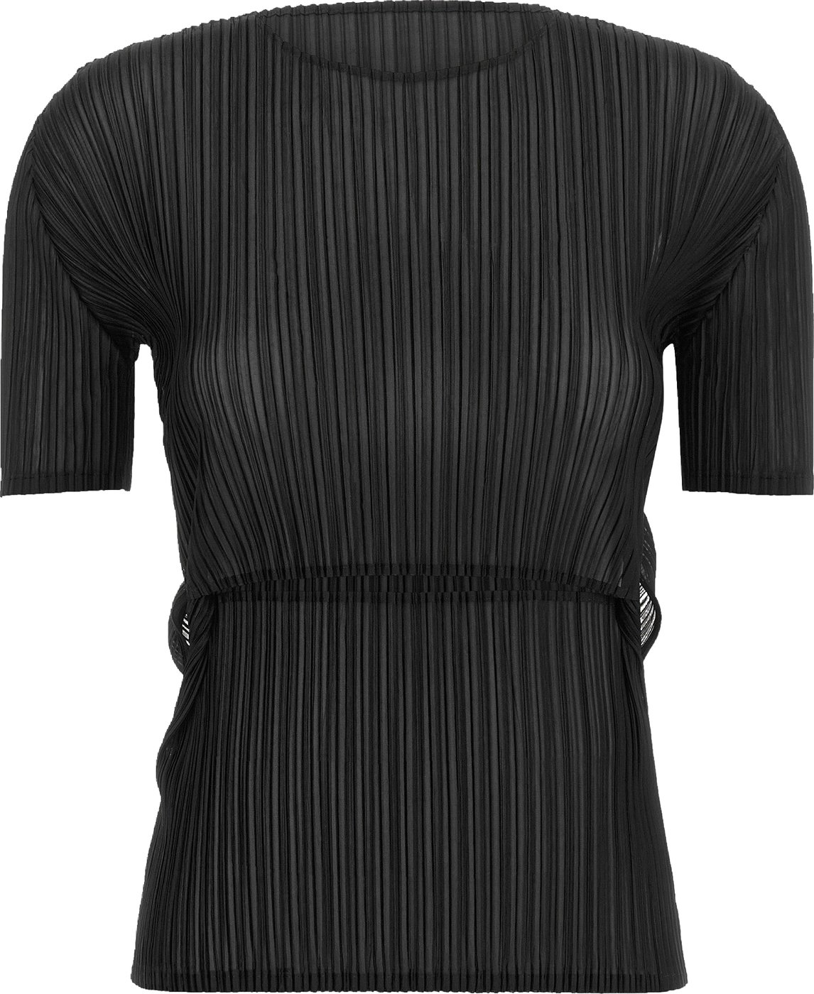 Issey Miyake Black Polyester Pattern Shirt