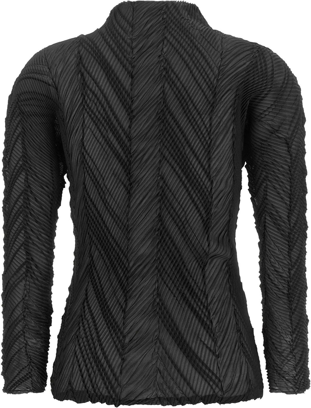 Issey Miyake Black Polyester Cardigan