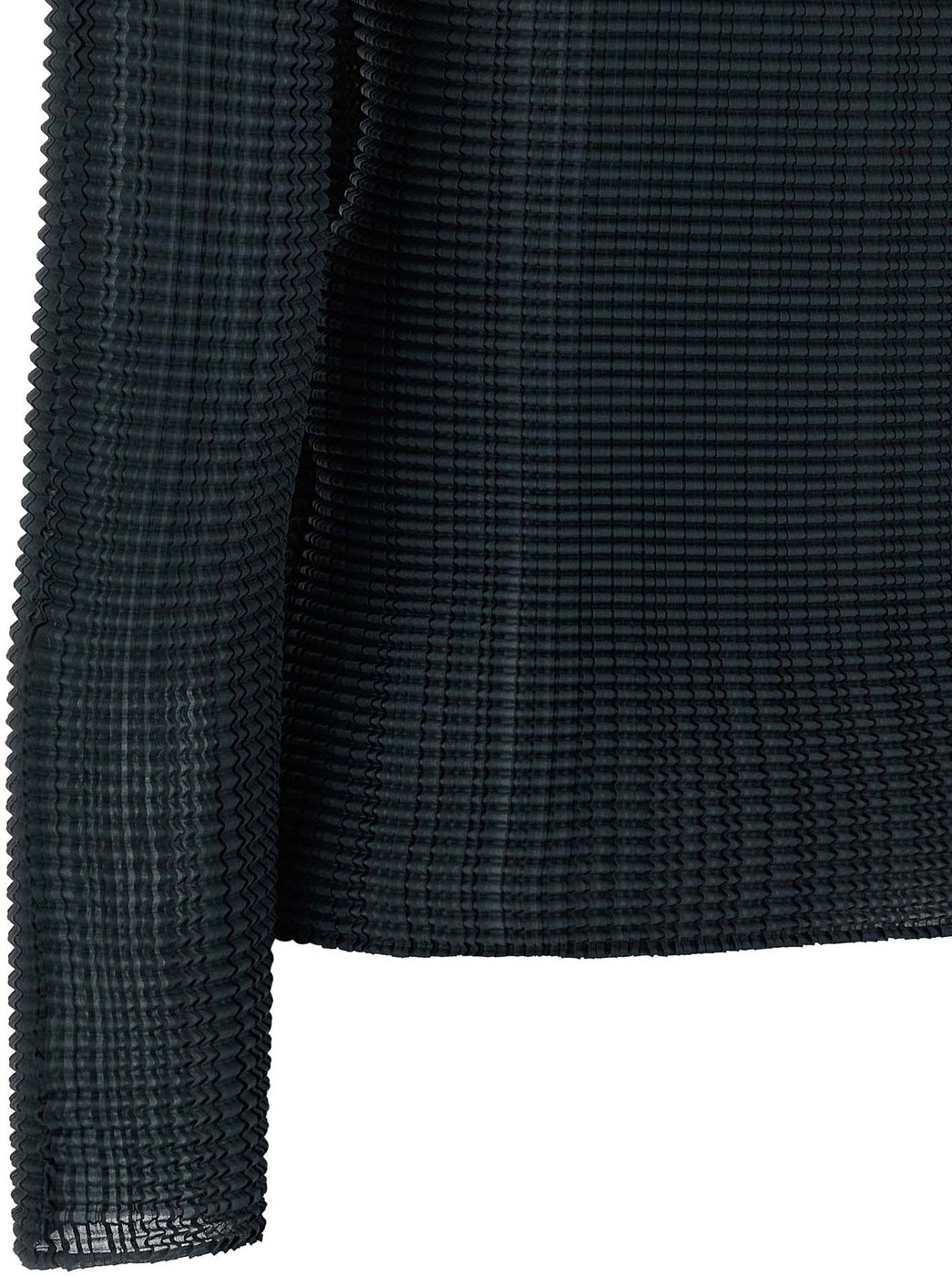 Issey Miyake Blue Polyester Cardigan