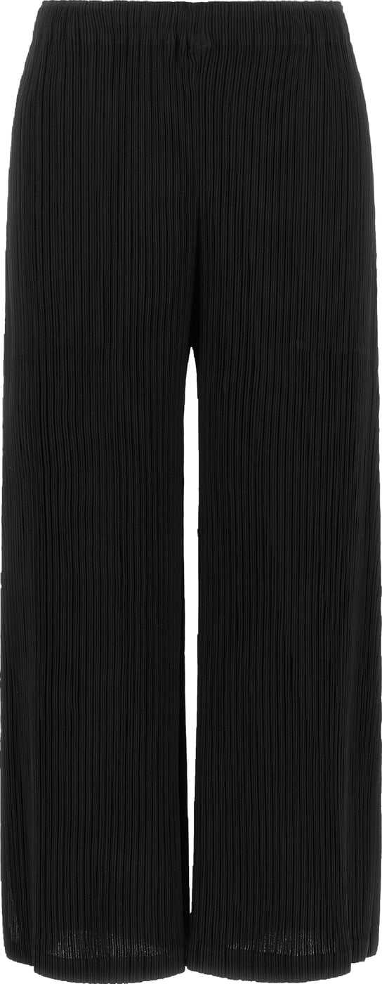 Issey Miyake Black Polyester Casual Pants