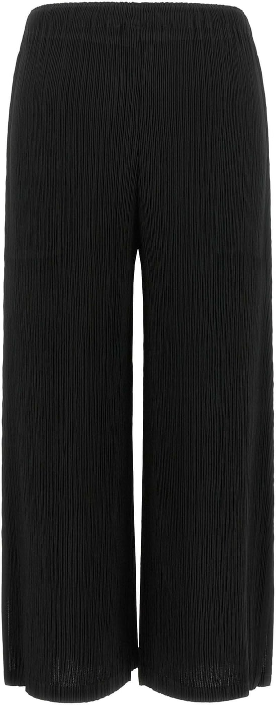 Issey Miyake Black Polyester Casual Pants