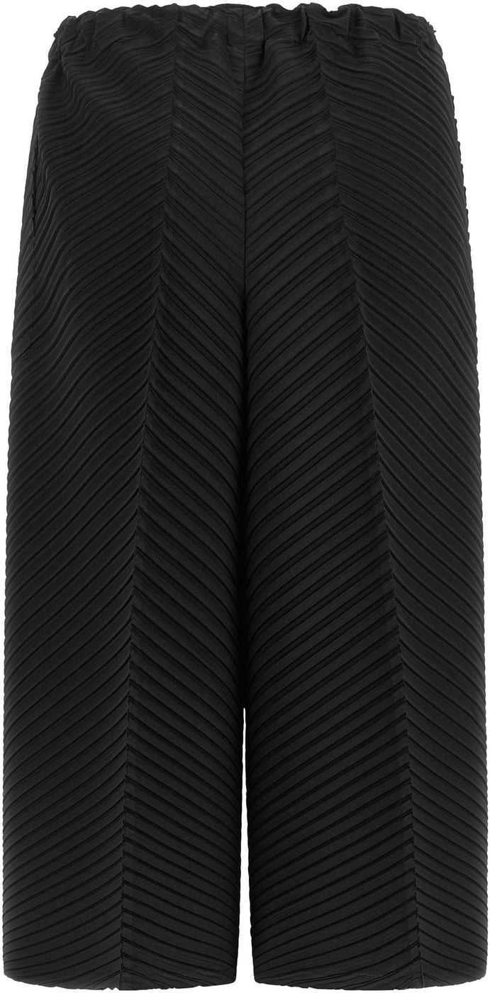 Issey Miyake Black Polyester Casual Pants