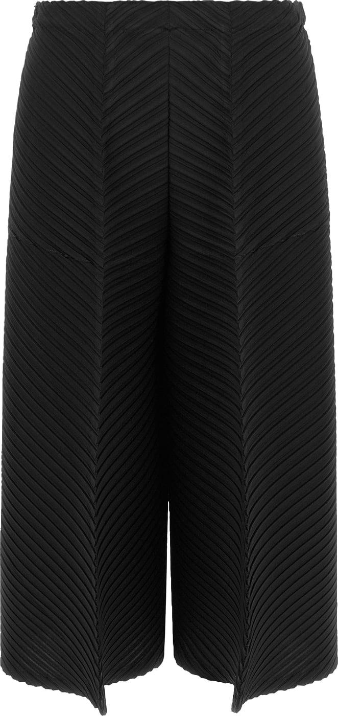Issey Miyake Black Polyester Casual Pants