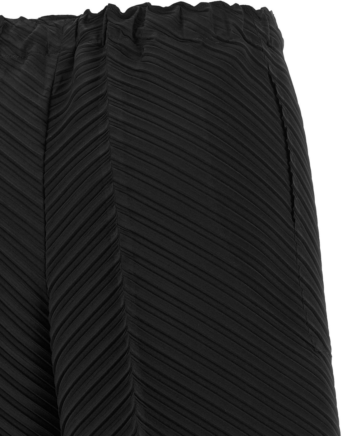 Issey Miyake Black Polyester Casual Pants