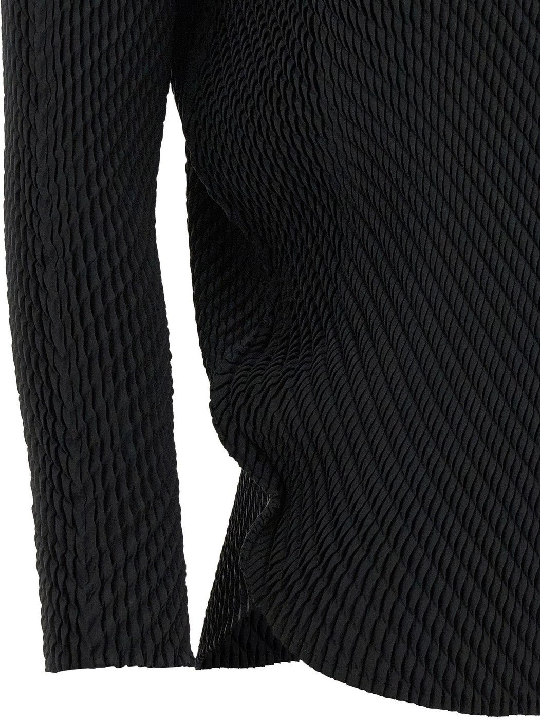 Issey Miyake Black Polyester Shirt