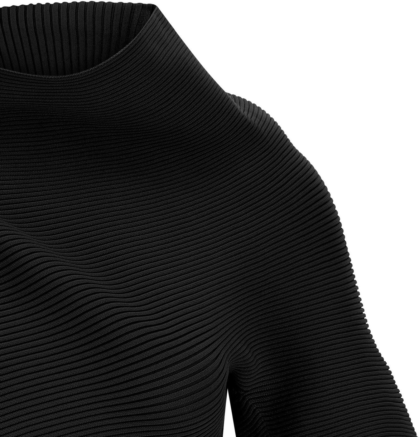 Issey Miyake Black Polyester Blouse