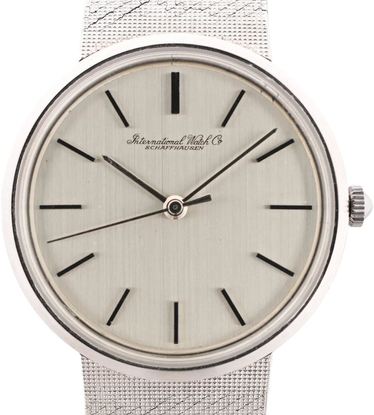 IWC Antique Schaffhausen Classic 1969880 WG Manual winding Silver-Face cal.402