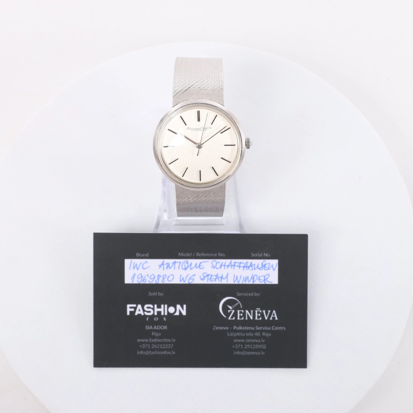 IWC Antique Schaffhausen Classic 1969880 WG Manual winding Silver-Face cal.402