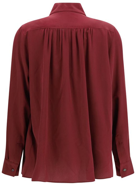 Jacob Cohen Bordeaux Silk Blouse