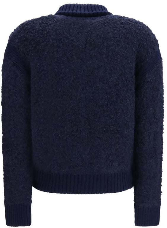Jacob Cohen Blue Alpaca Vicugna Pacos Sweatshirt