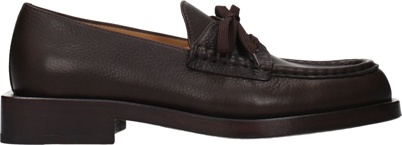 Jacquemus Brown Leather Slip-On Loafers
