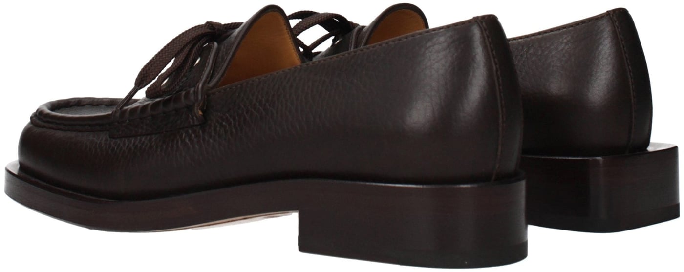 Jacquemus Brown Leather Slip-On Loafers