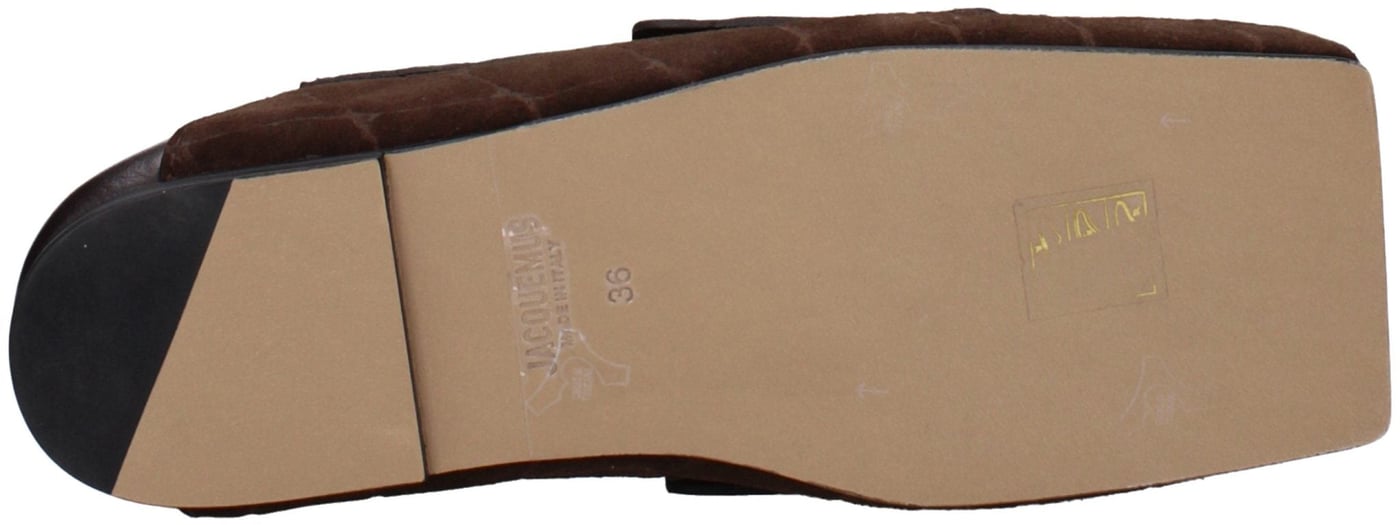 Jacquemus Brown Leather Slip-On Loafers