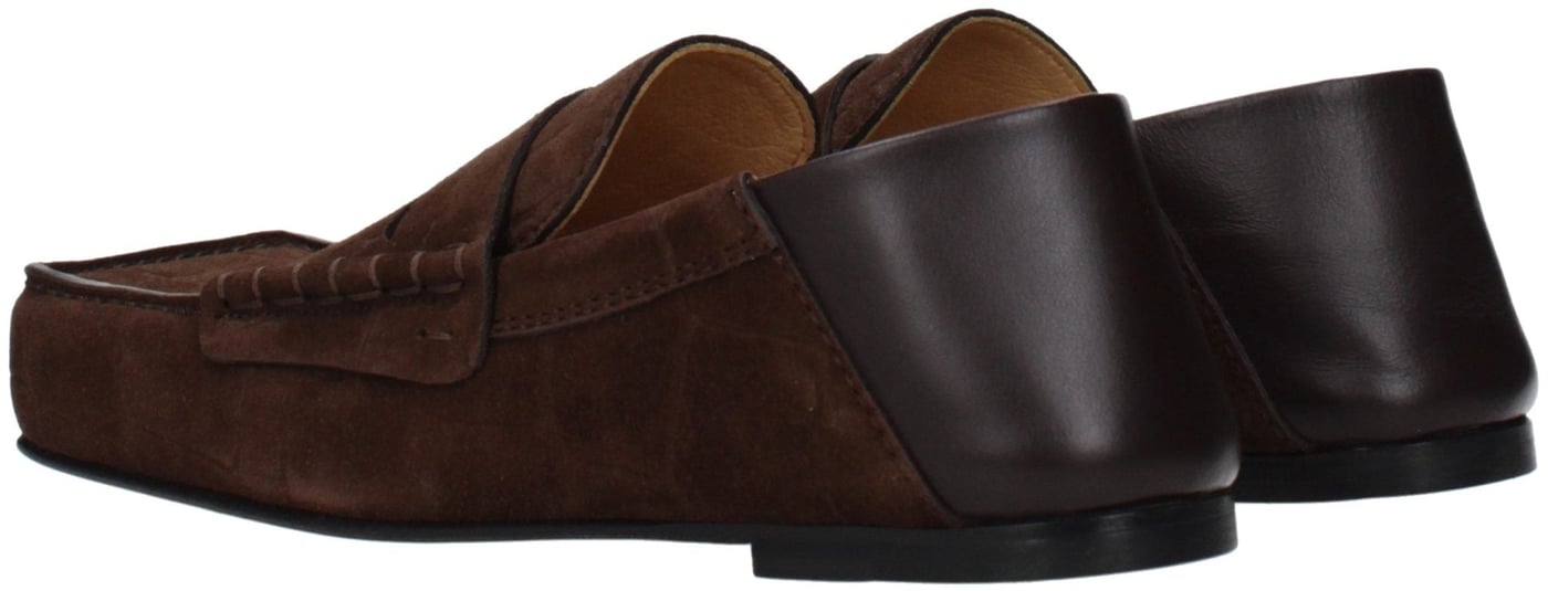 Jacquemus Brown Leather Slip-On Loafers