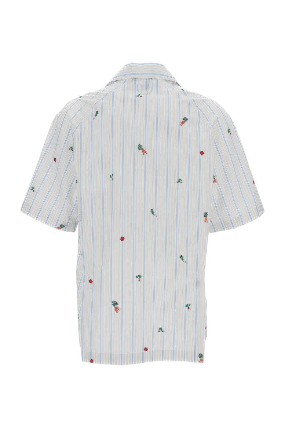 Striped Cotton Jacquard Bowling Shirt