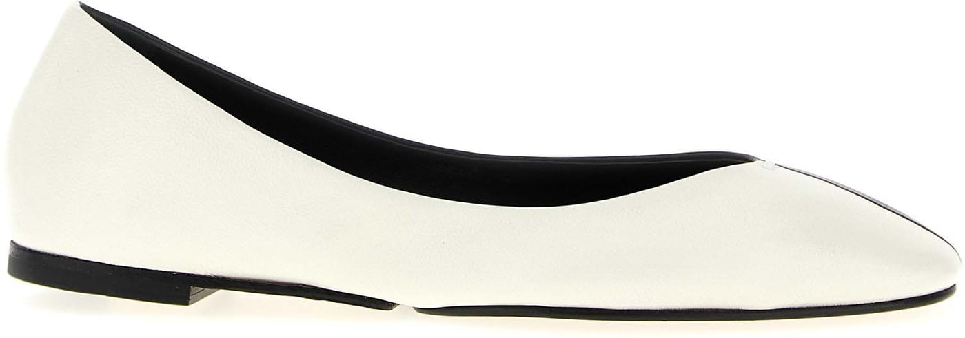 Jacquemus Bicolor Lamb Leather Ballet Flats