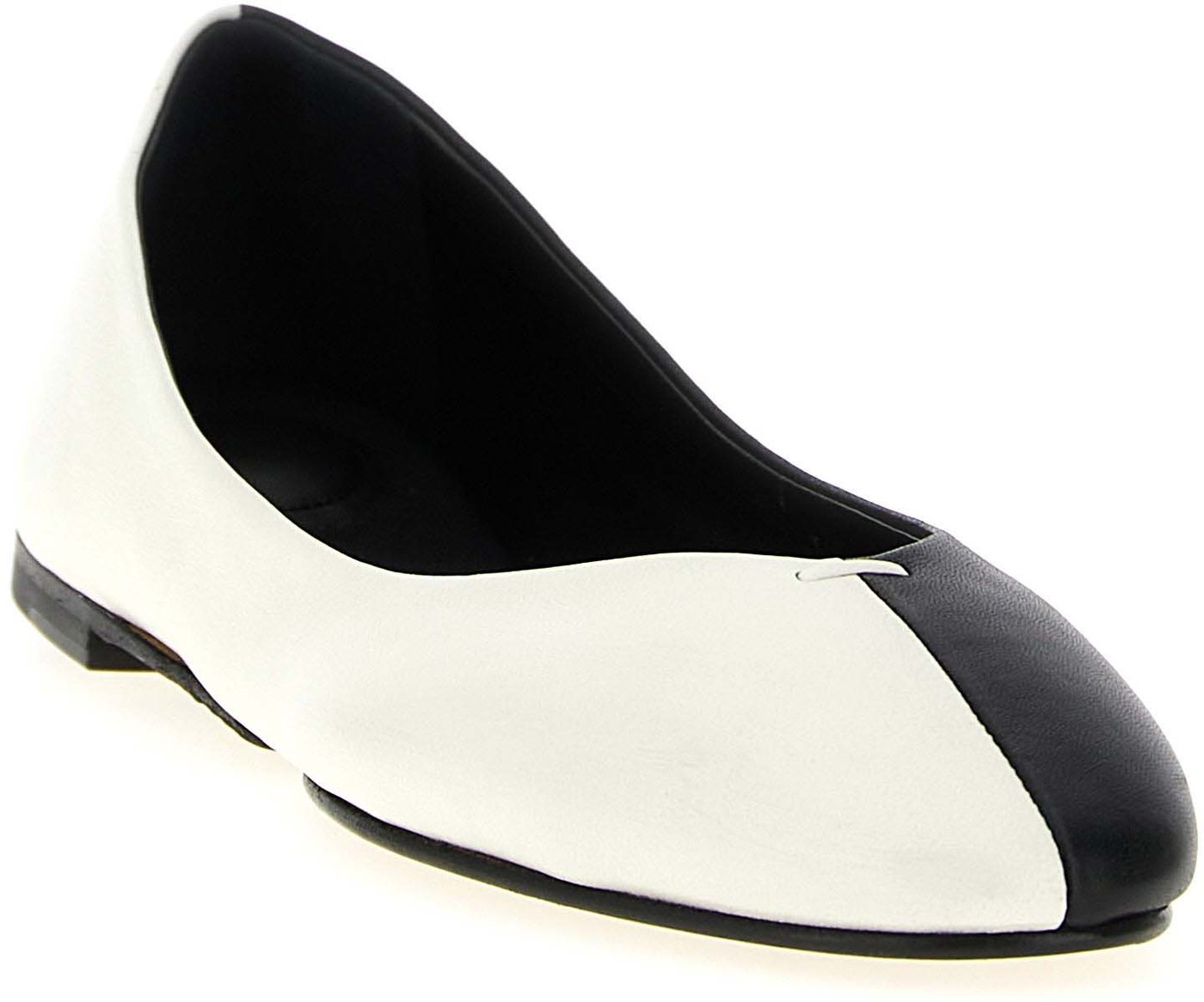 Jacquemus Bicolor Lamb Leather Ballet Flats