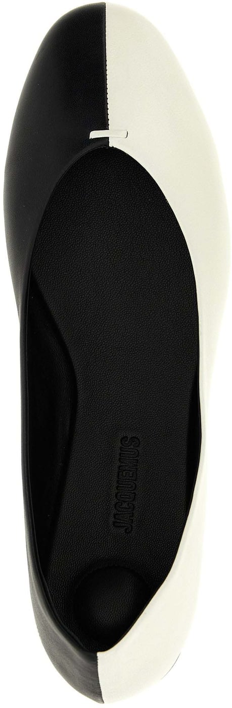 Jacquemus Bicolor Lamb Leather Ballet Flats