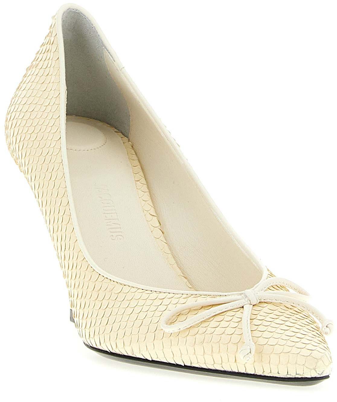 Jacquemus Beige Calfskin High Heel Pumps