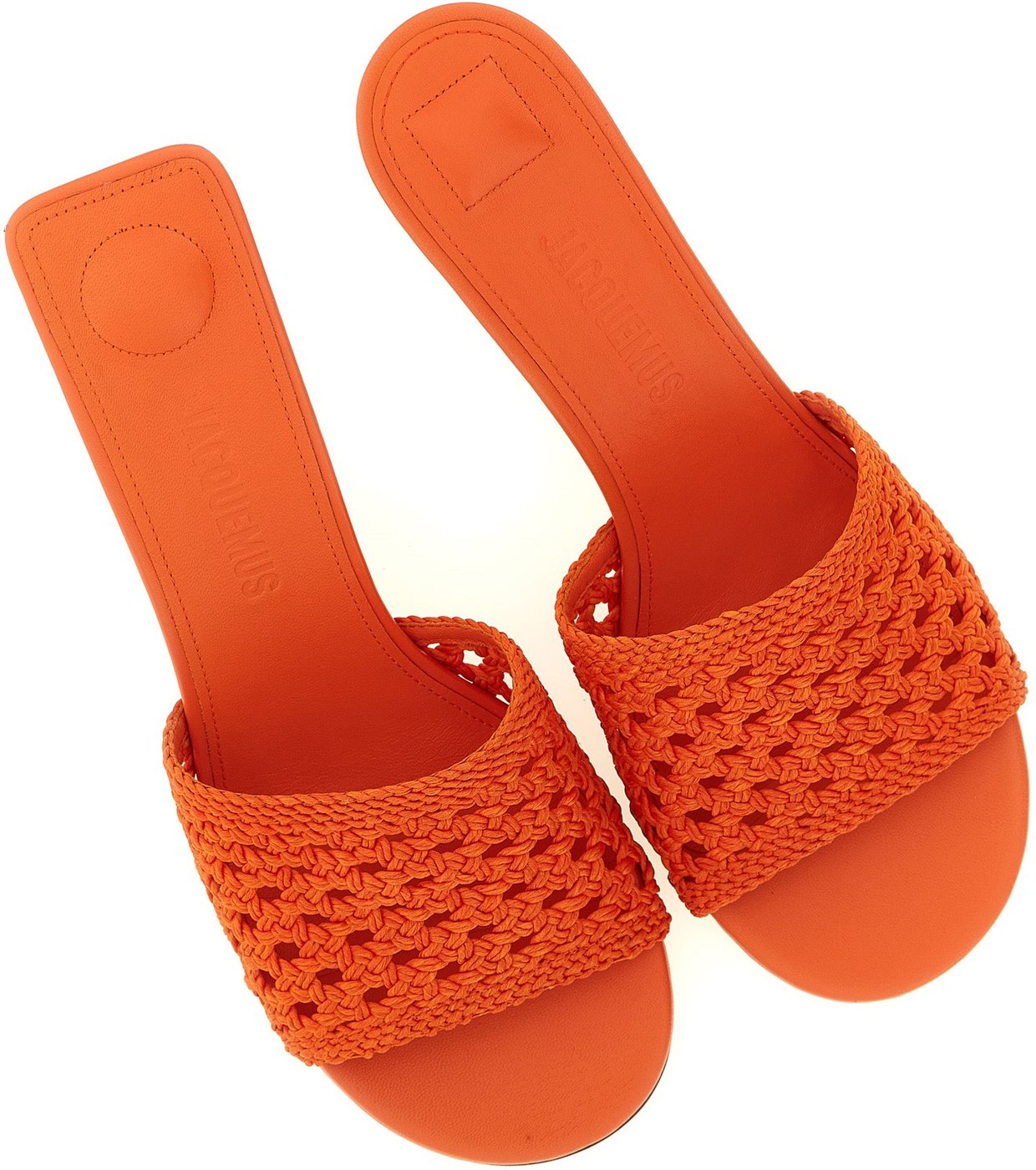 Jacquemus Orange Polyester Platform Sandals