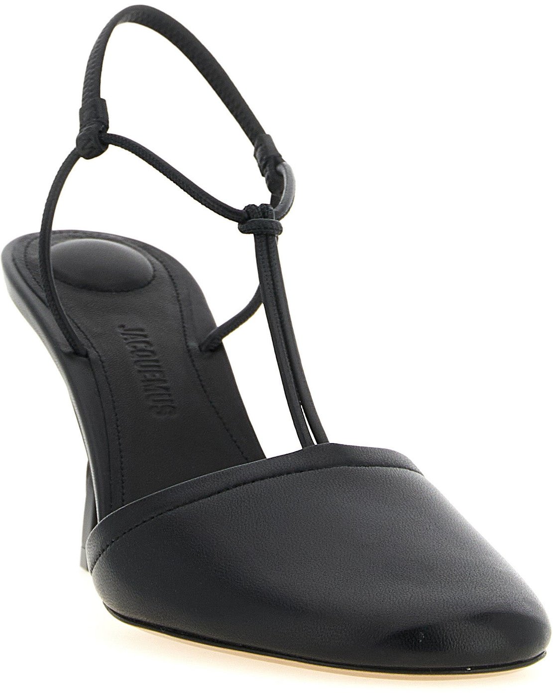 Jacquemus Black Lamb Leather High Heel Pumps
