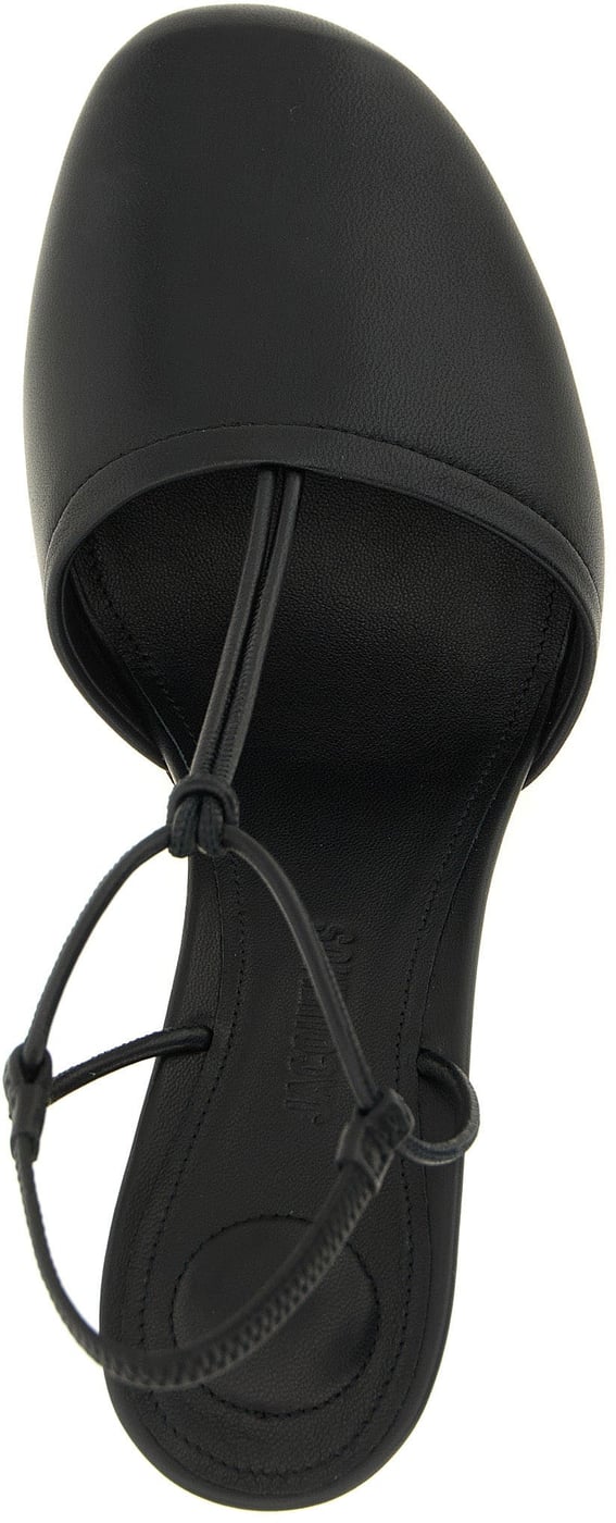 Jacquemus Black Lamb Leather High Heel Pumps