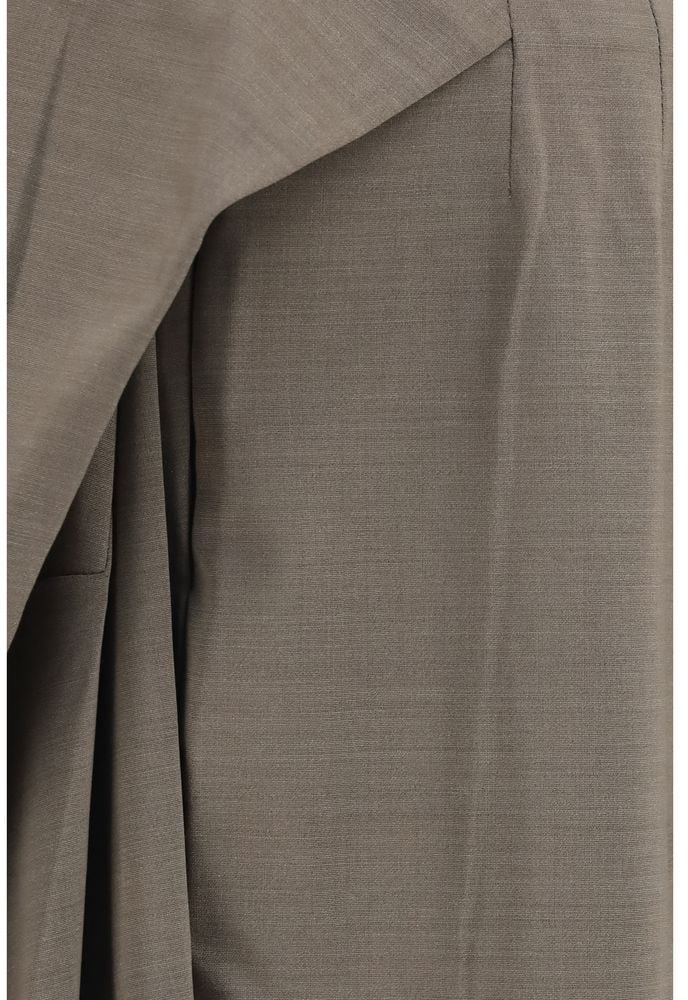 Jacquemus Gray Wool Oves Aries Flared Pants