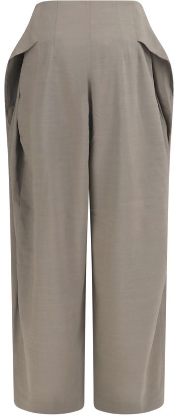 Jacquemus Gray Wool Oves Aries Flared Pants