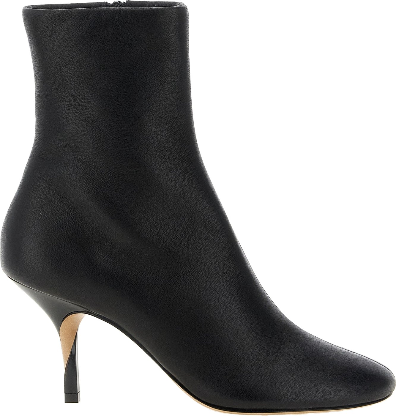 Jacquemus Black Lamb Leather Ankle Boots