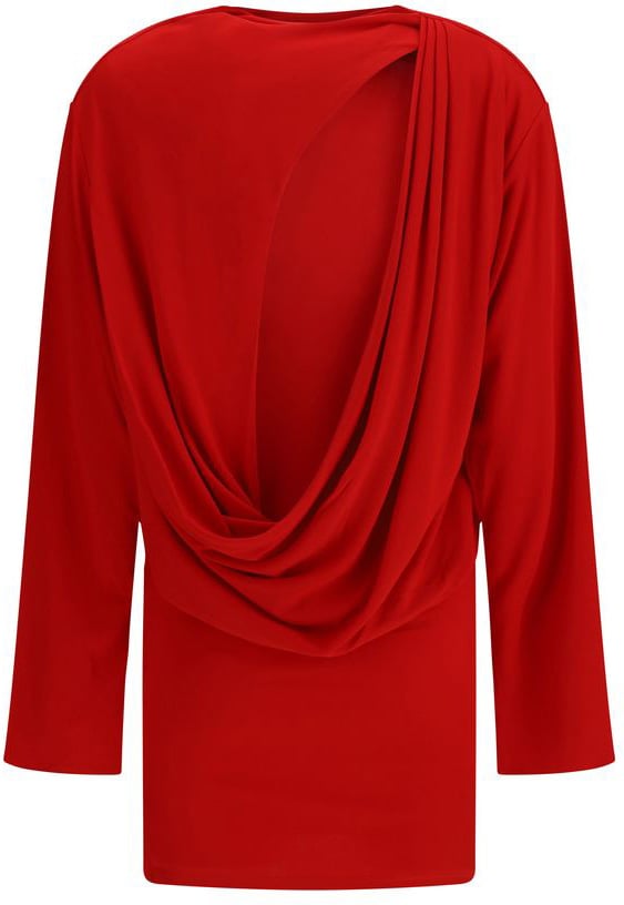 Jacquemus Red Viscose Cocktail Dress