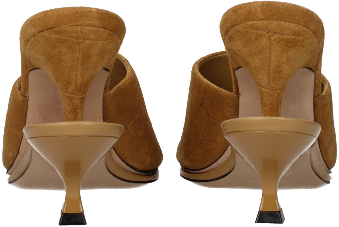 Jacquemus Brown Leather Stiletto Heel Sandals