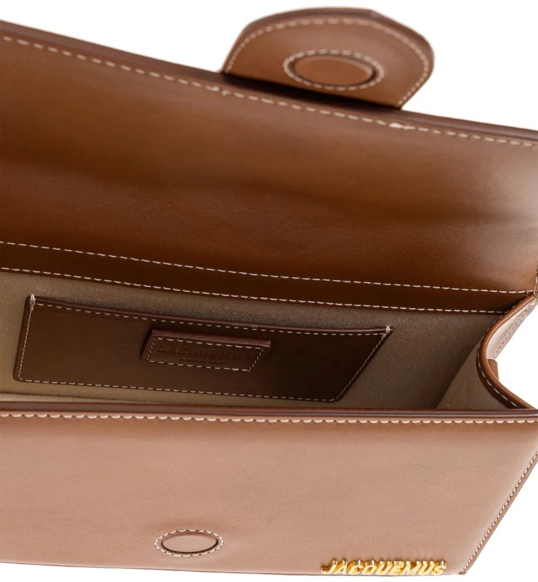 Jacquemus The Bambino Large Crossbody Flap Bag Brown