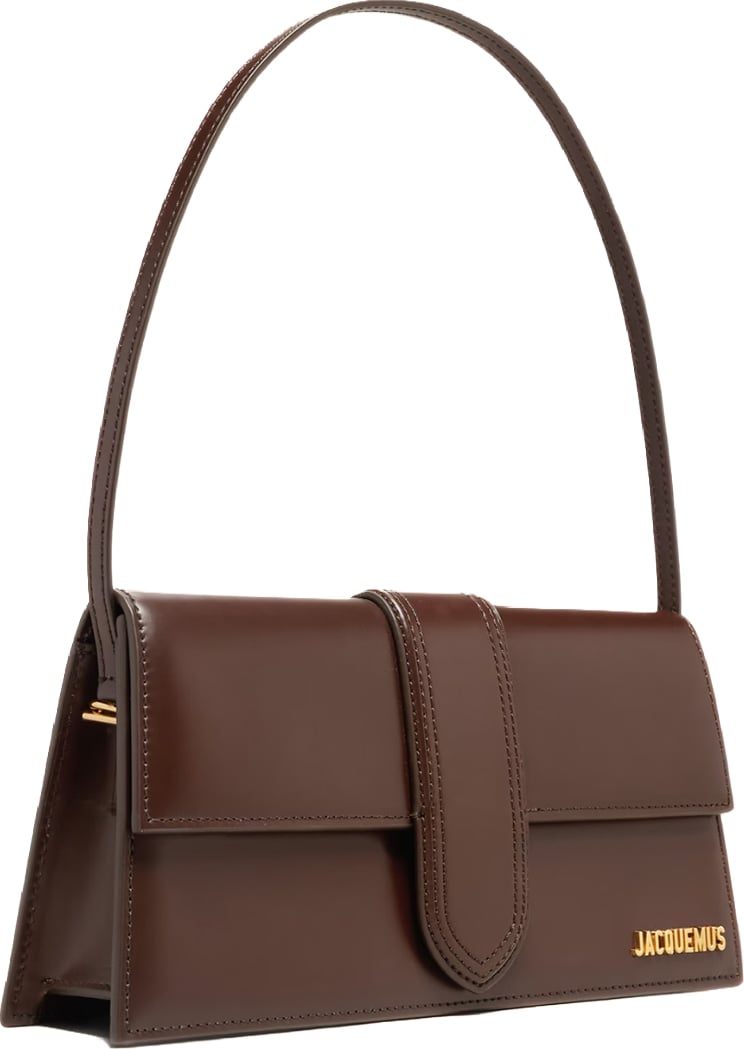 Jacquemus The long Bambino leather Dark Brown