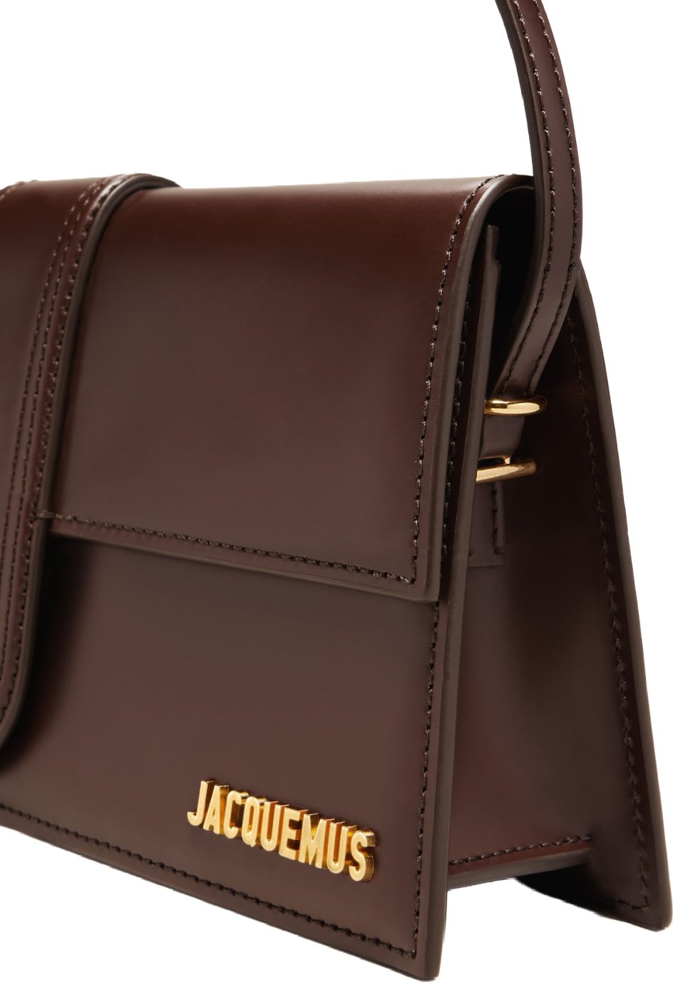 Jacquemus The long Bambino leather Dark Brown