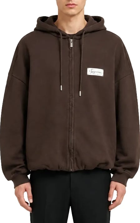 Jacquemus Le Hoodie Montaigne Dark Brown