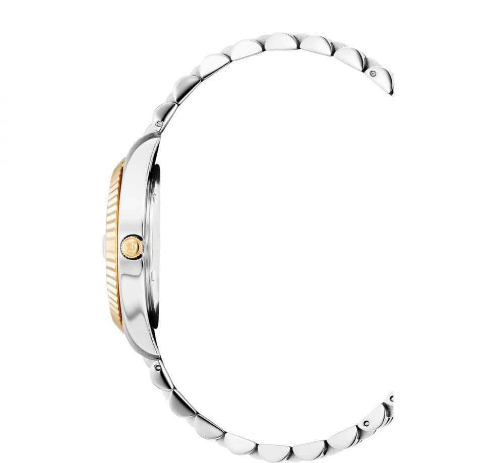 Jaques du Manoir JWL01201 horrloge dames staal 31 mm bi color met champagne wijzerplaat