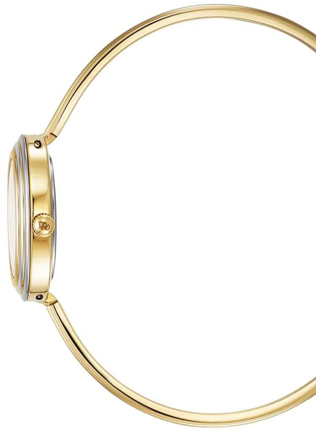Jacques Du Manoir JWL05401 Aurora Horloge Staal Goudkleurig met witte wijzerplaat maat 26 mm met 4 verschillende ringen