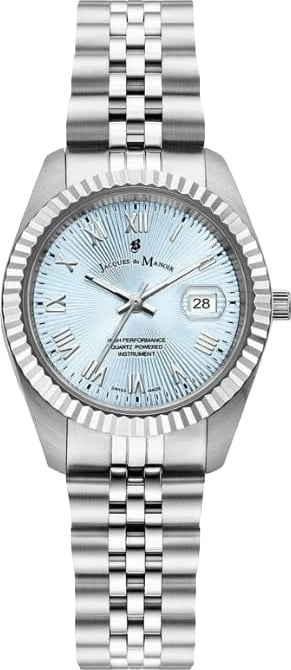 Jacques du Manoir Horloge JWL06201 Inspiration Sunrise Staal Quartz Swiss Made 31mm