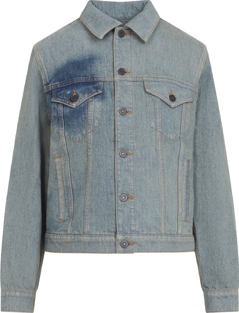 Jean Paul Gaultier Face Print Denim Jacket