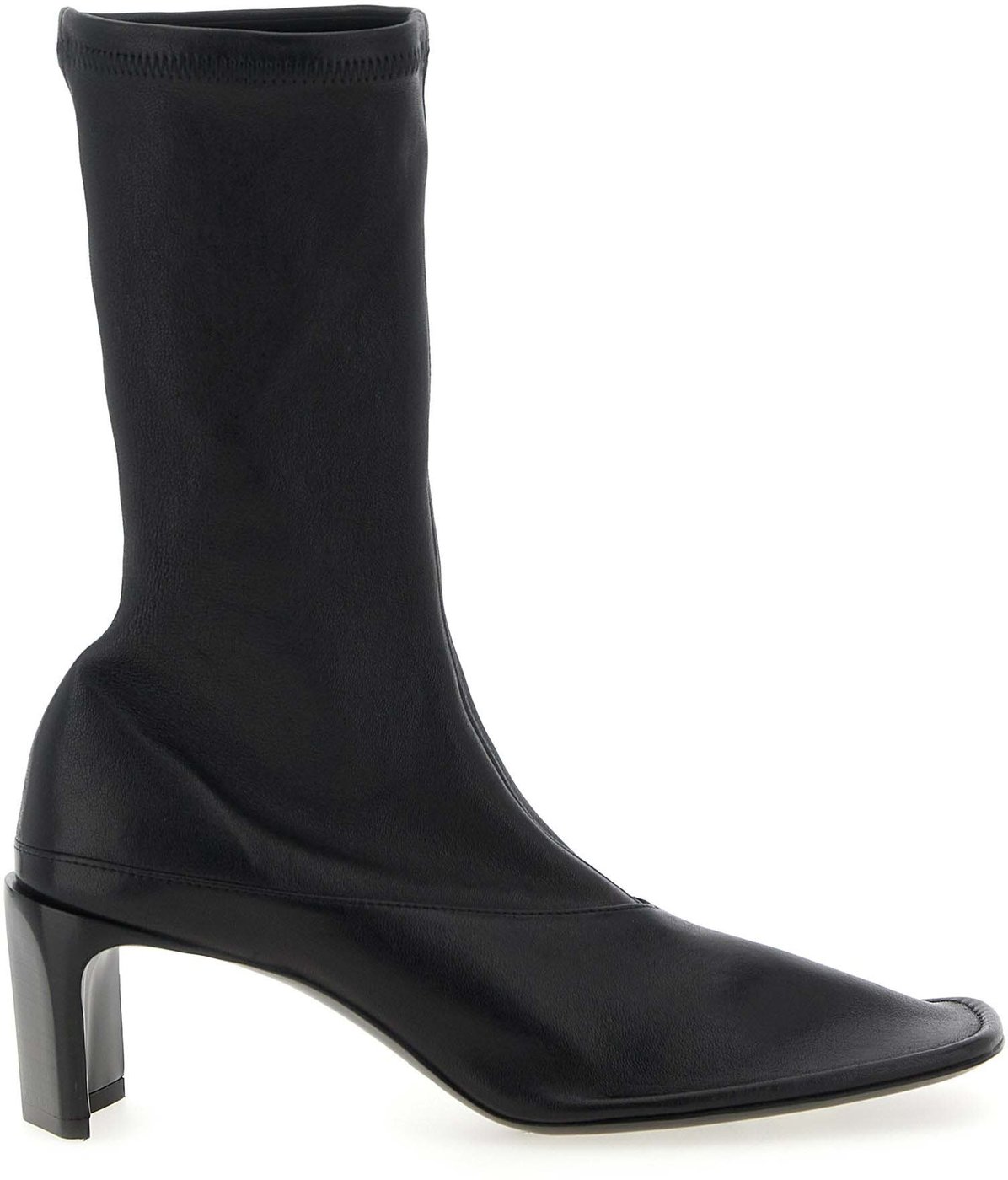 Jil Sander Black Lamb Leather Ankle Boots