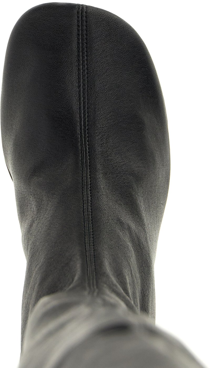 Jil Sander Black Leather Over The Knee