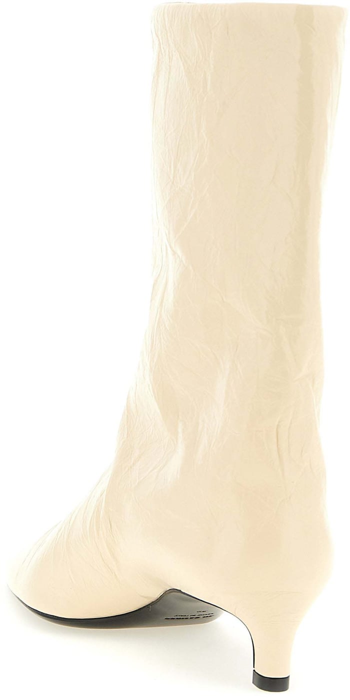 Jil Sander Beige Calfskin Ankle Boots