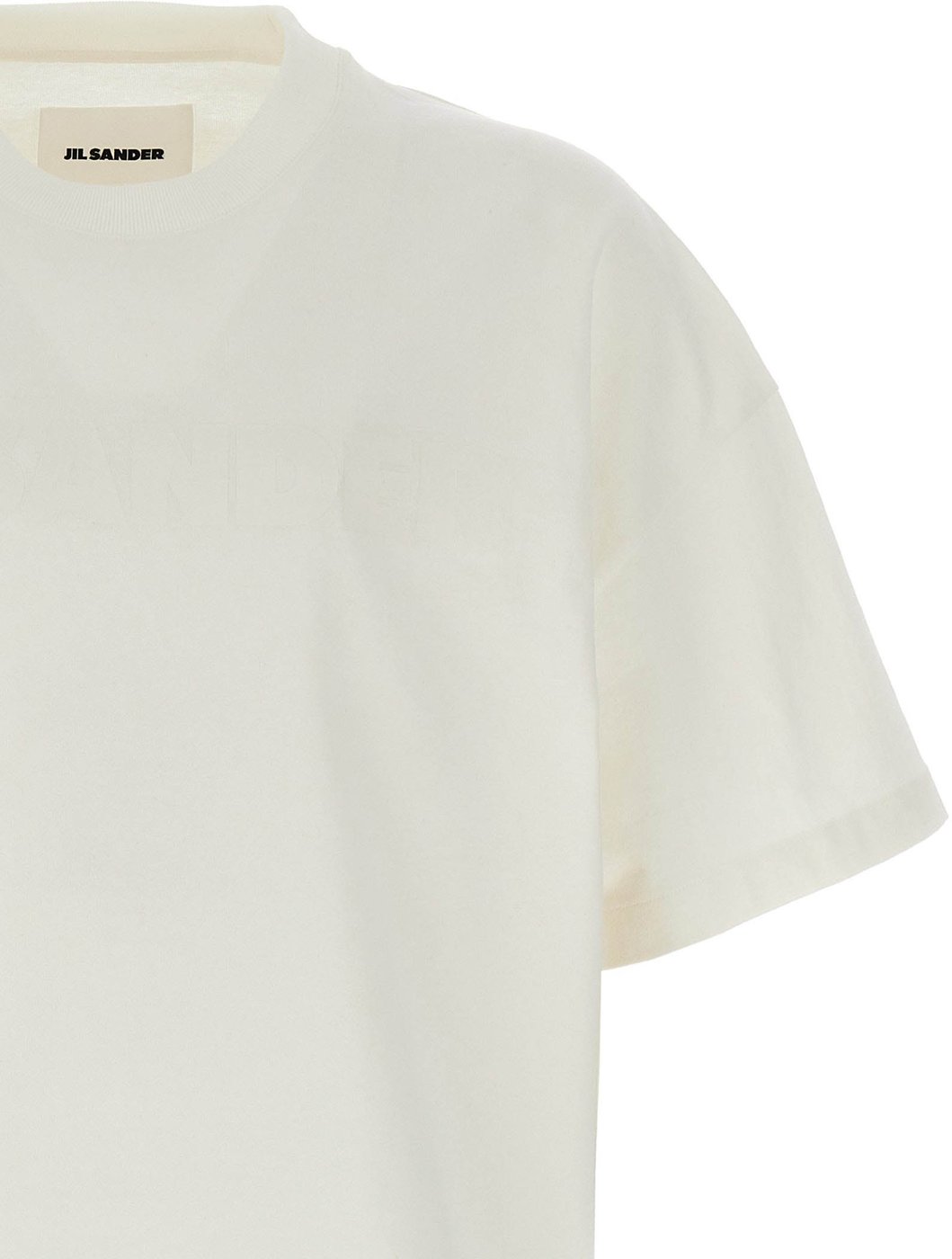 Jil Sander White Cotton T-Shirt