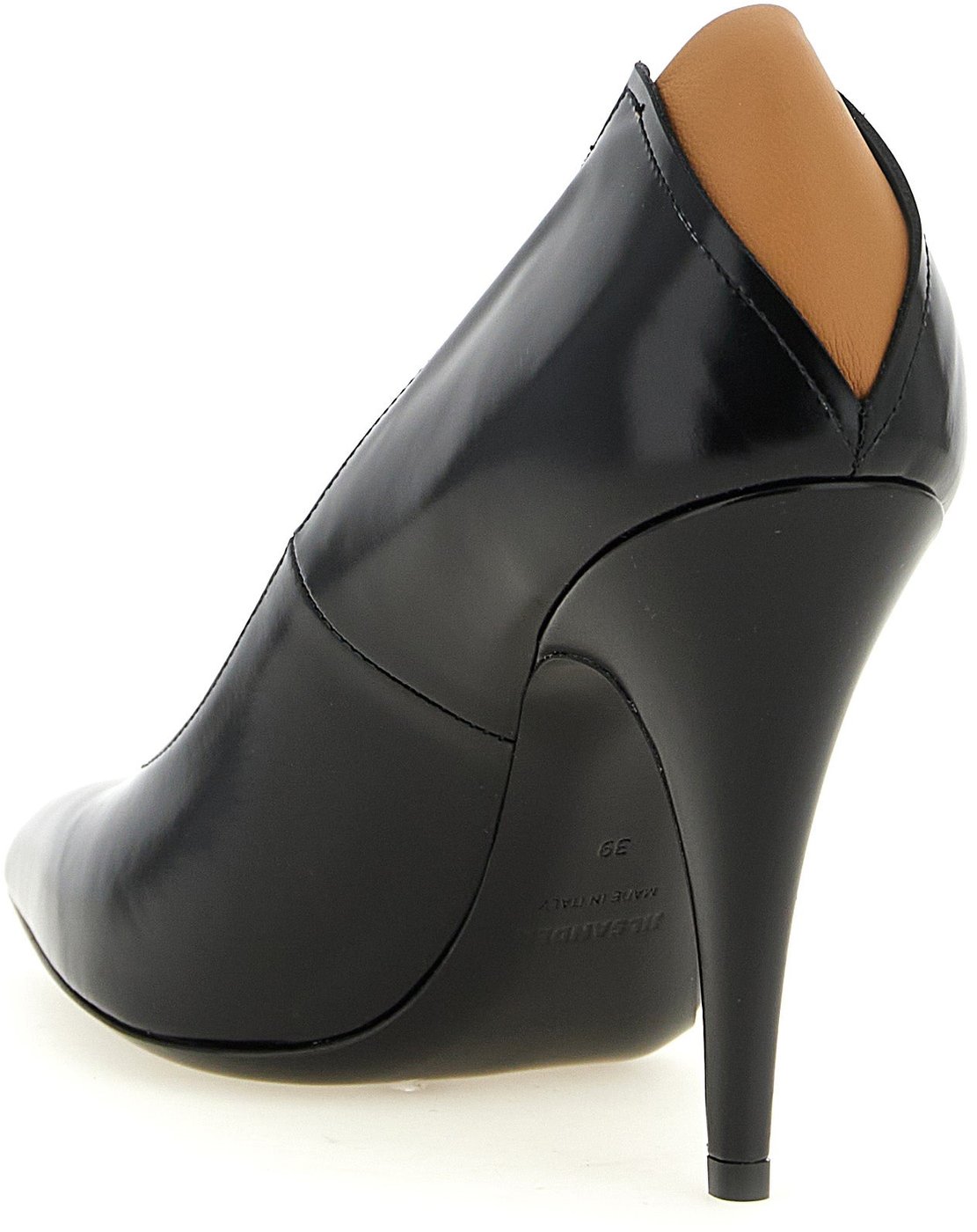 Jil Sander Black Calfskin High Heel Pumps