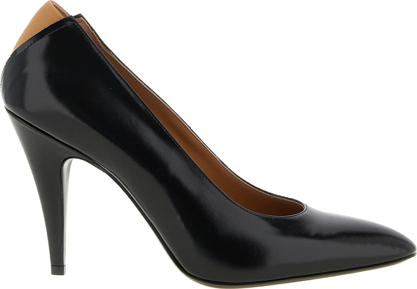 Jil Sander Black Calfskin High Heel Pumps