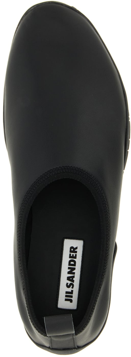 Jil Sander Black Polyethylene Flats