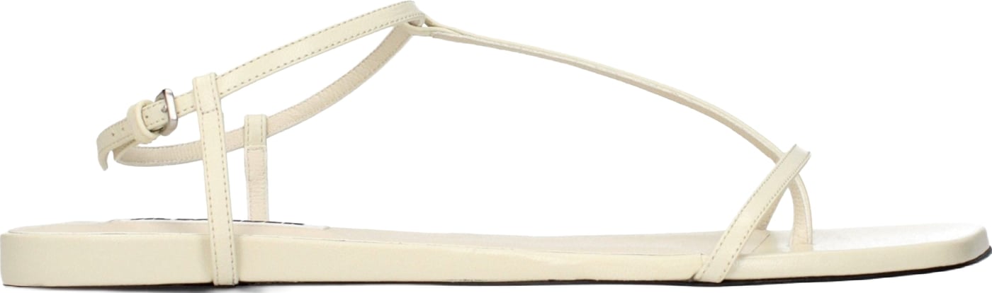 Jil Sander Beige Leather Flip-Flop Sandals
