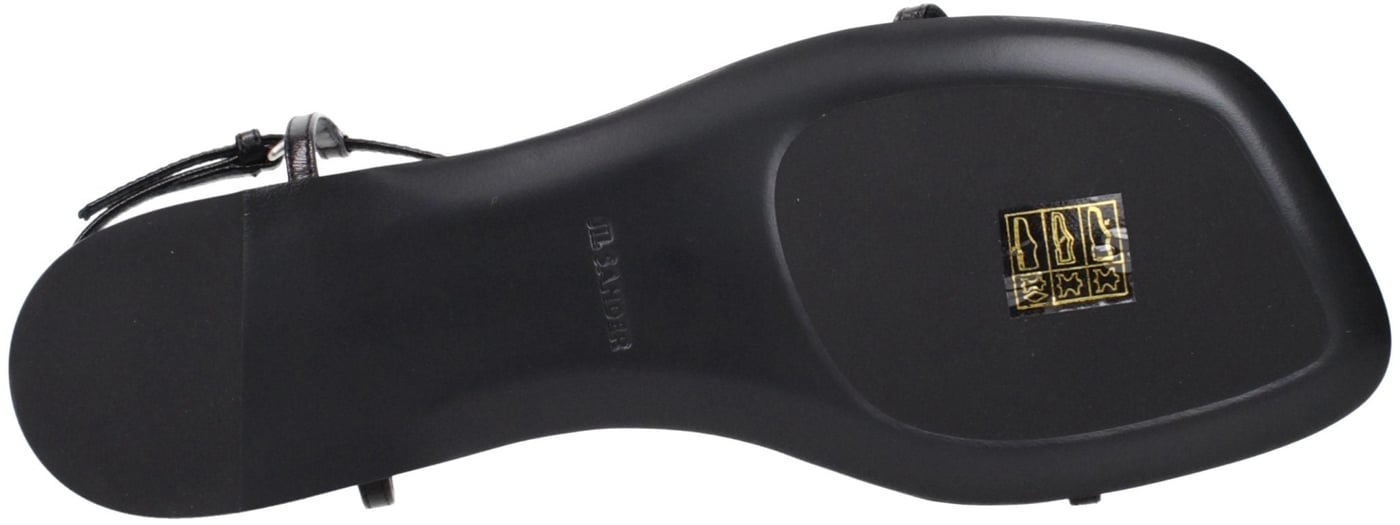 Jil Sander Black Leather Flip-Flop Sandals